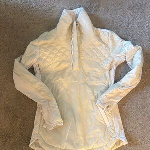 Lululemon Athletica White Quilted Puffer Jacket